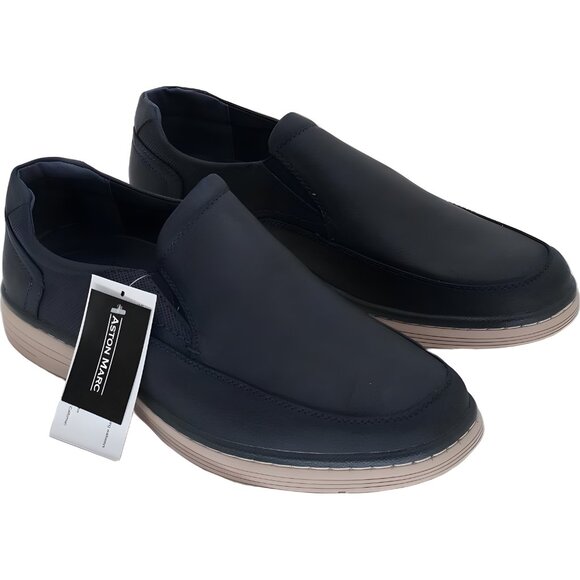 Aston Marc Galt Navy Slip-On Casual Low-Top Sneakers for Men, Men's US 11M - Picture 4 of 6